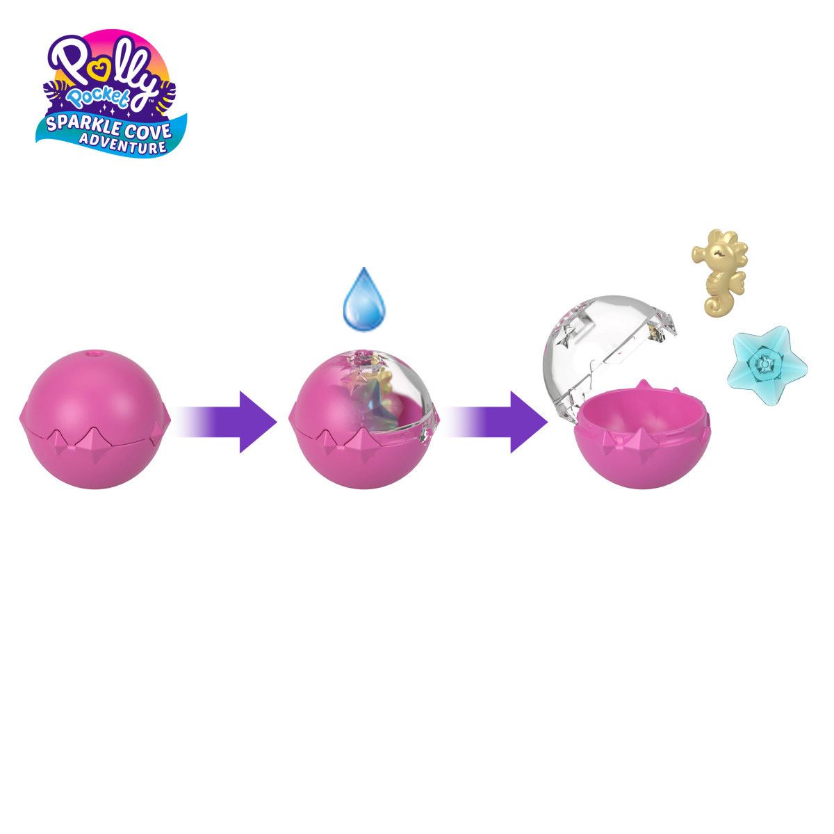 Set de Juego Compacto Conchita Bahía Mágica Polly Pocket