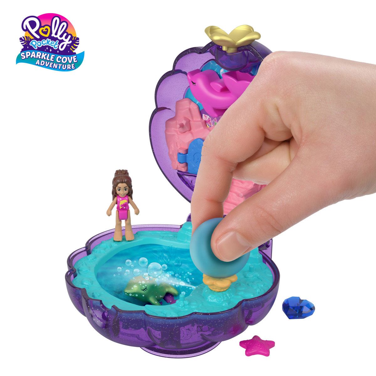 Set de Juego Compacto Conchita Bahía Mágica Polly Pocket