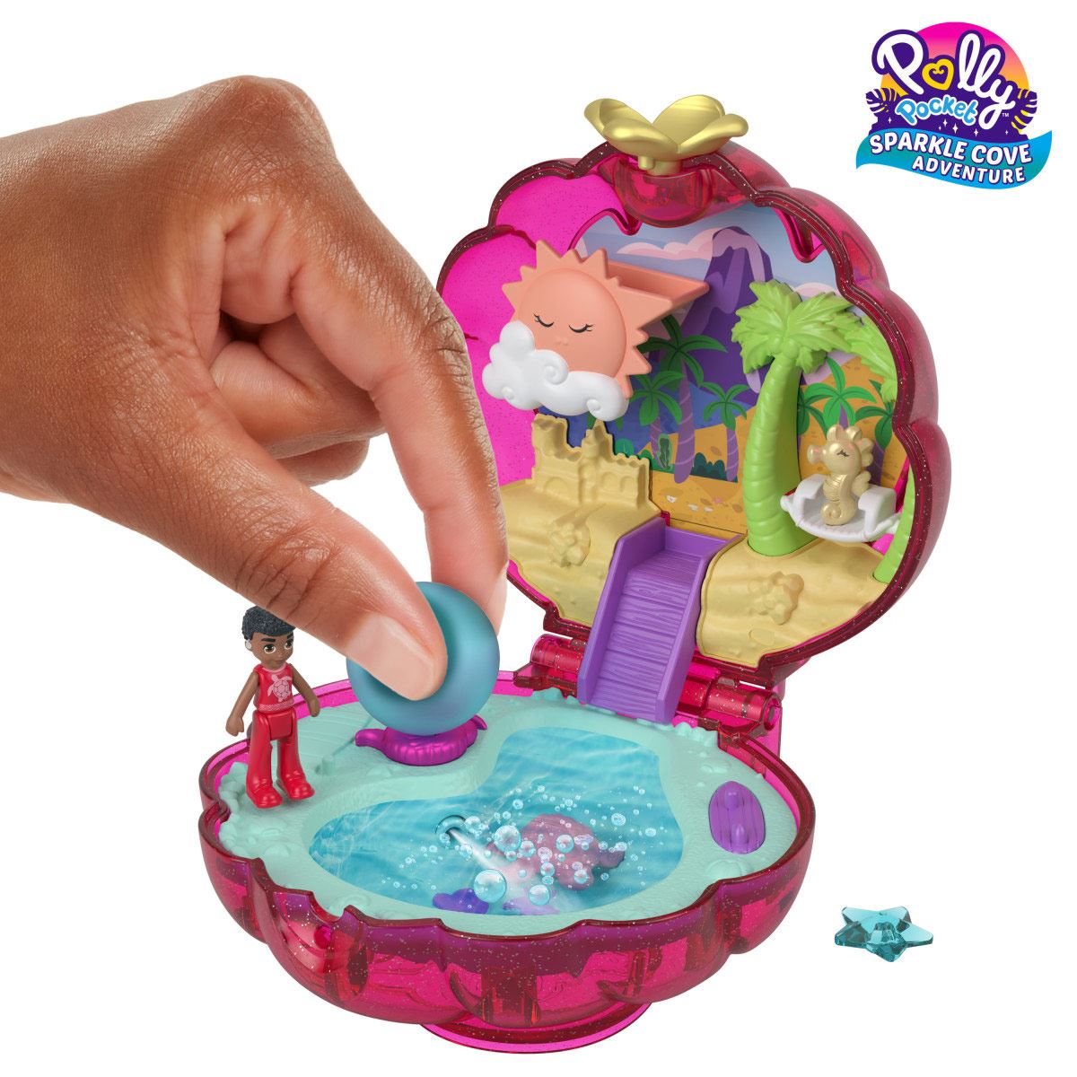Set de Juego Compacto Conchita Bahía Mágica Polly Pocket
