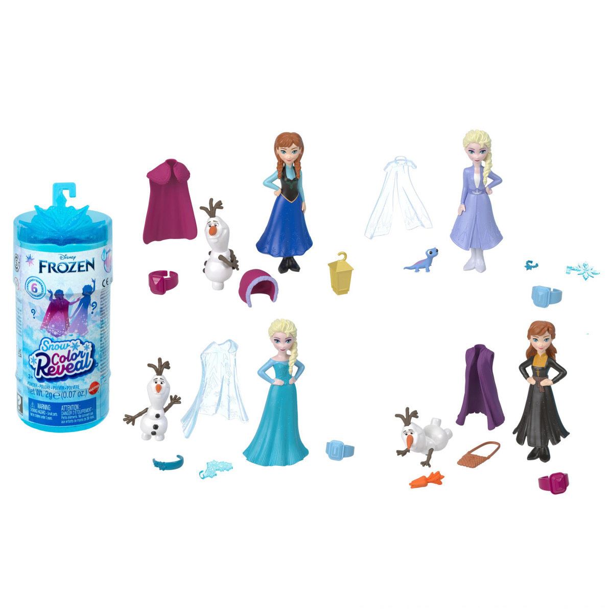 Disney Frozen Muñeca Snow Reveal Polvo de Nieve