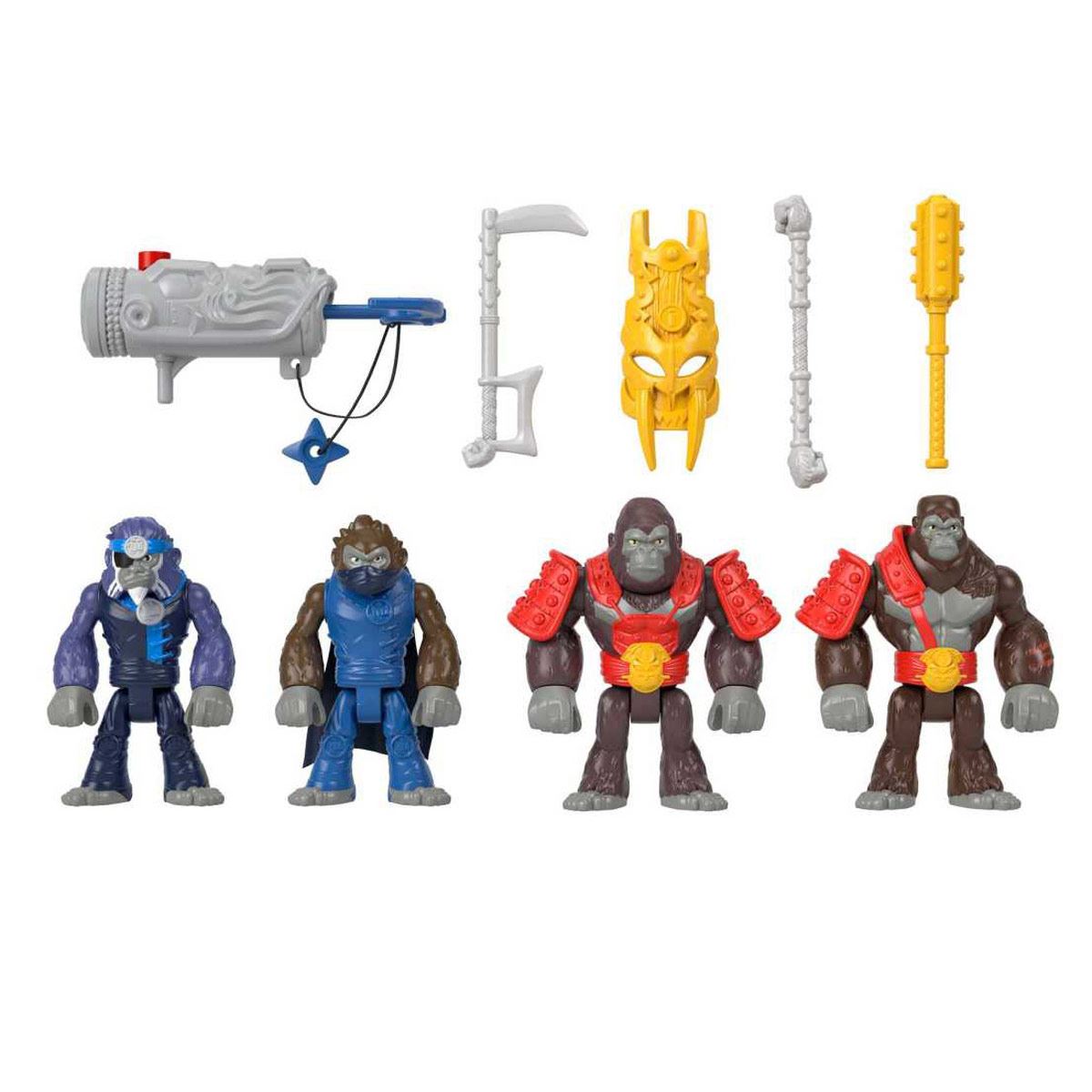 Mundo Aventura Imaginext Figura Paquete Gorilas y Monos