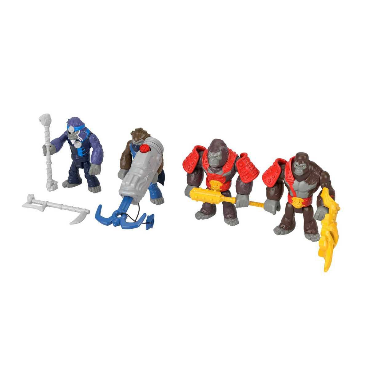 Mundo Aventura Imaginext Figura Paquete Gorilas y Monos
