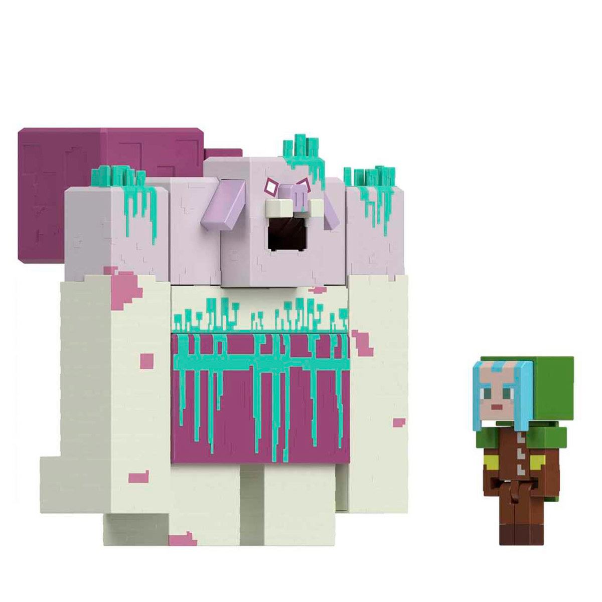 Figura Acción Minecraft Legends El Devorador con Slime 10"