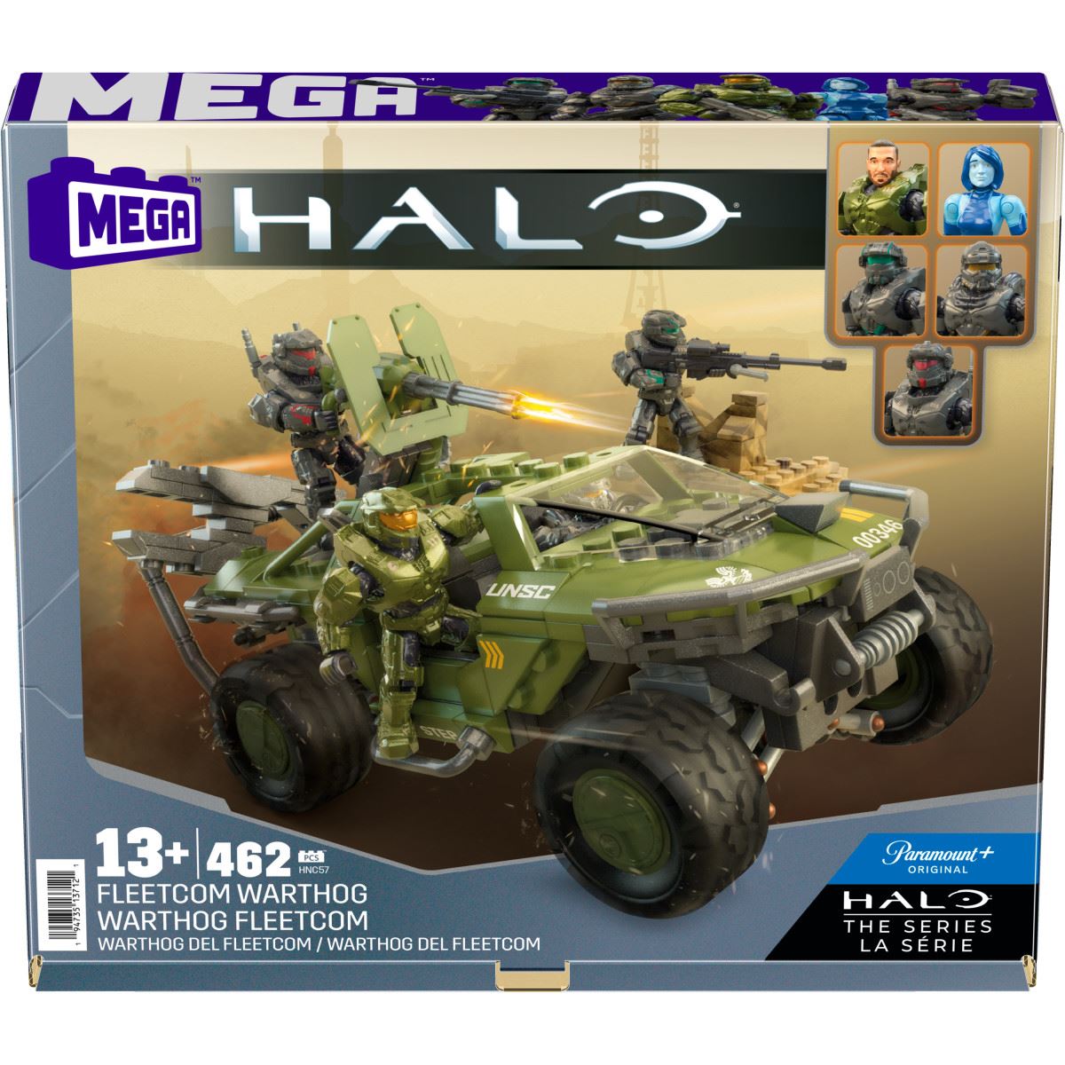 Juguete Armable Warthog del Fleetcom Halo MEGA
