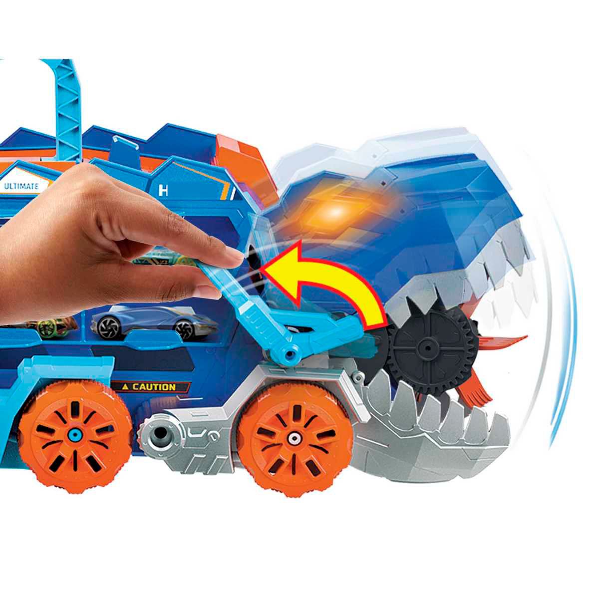 Pista de juguete Hot Wheels City S per Remolque de T Rex