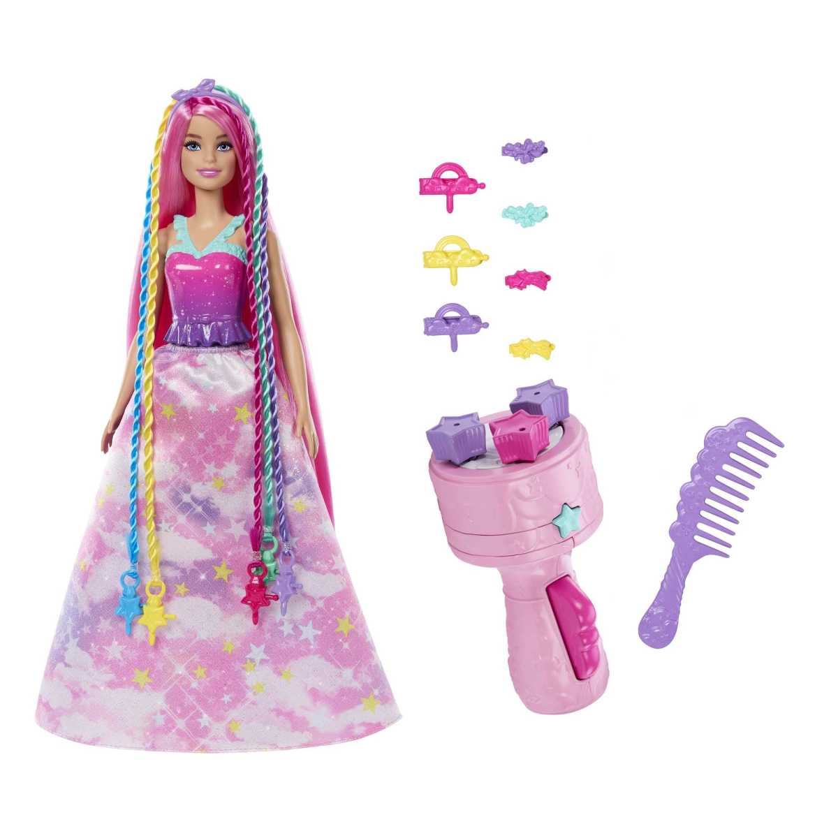 Barbie Fantasía Muñeca Trenzas Mágicas