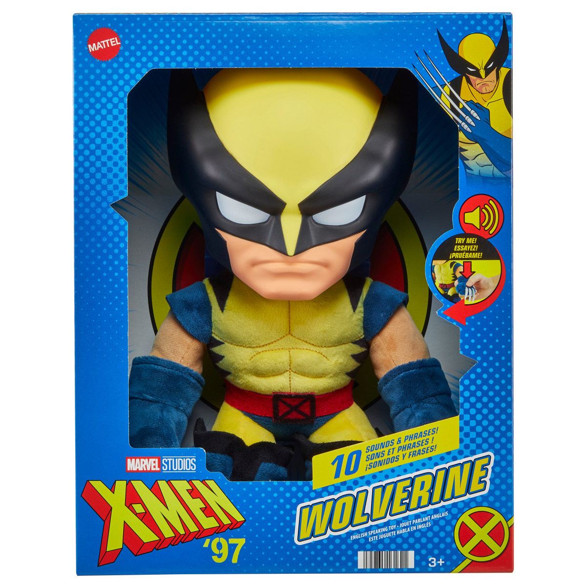 Peluche Marvel Wolverine con Frases