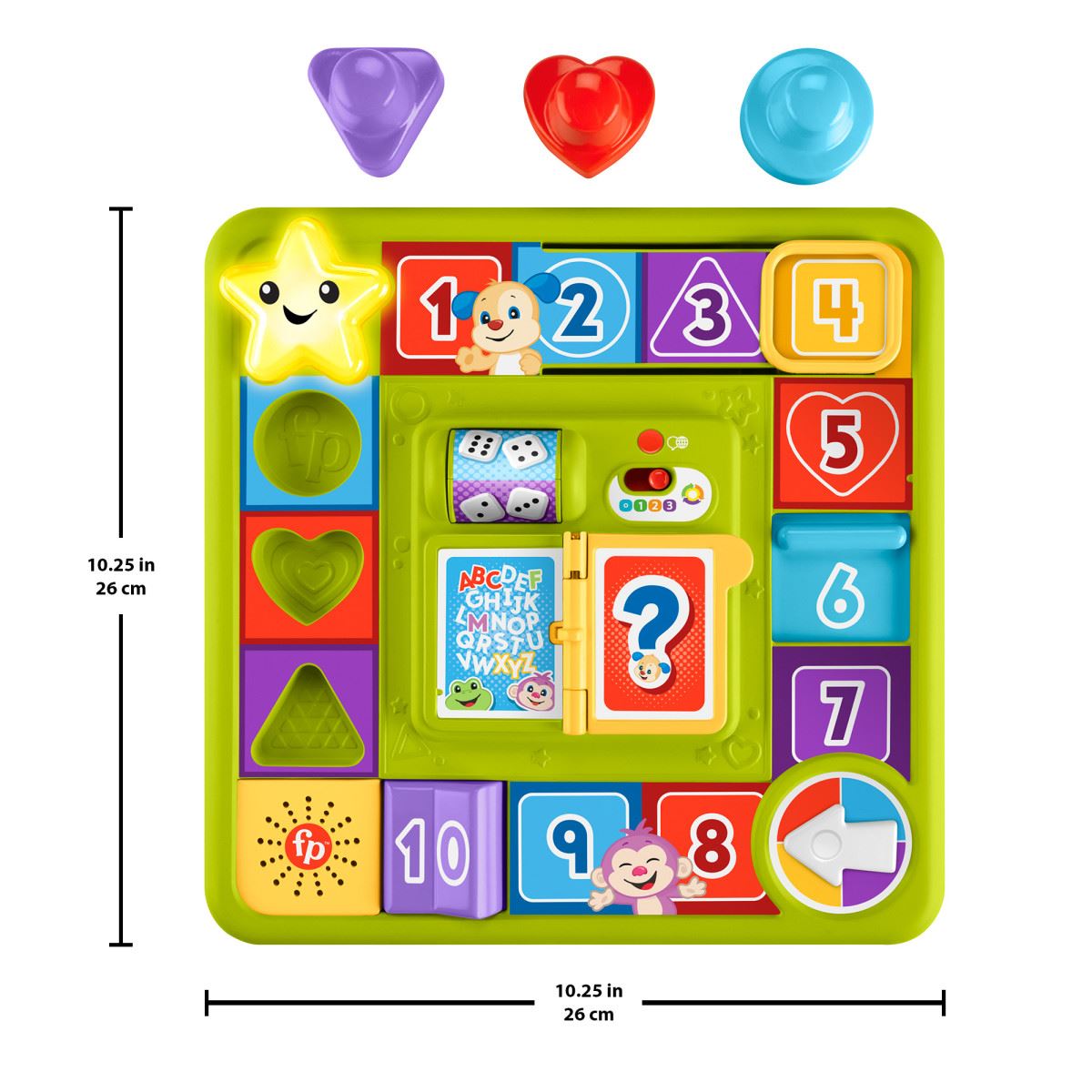 Fisher-Price Juguete Mi Primer Juego de Mesa de Aprendizaje