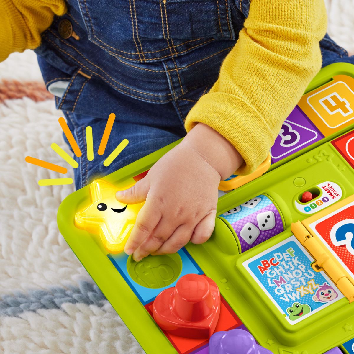 Fisher-Price Juguete Mi Primer Juego de Mesa de Aprendizaje