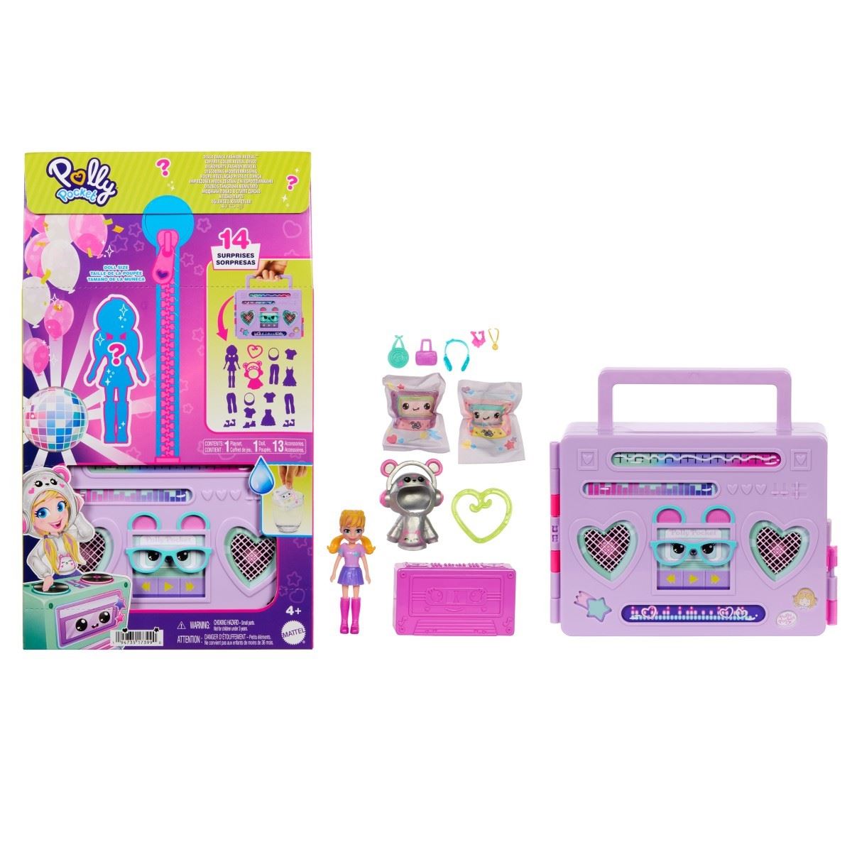 Polly Pocket Set de Juego Fiesta Disco Fashion Reveal™