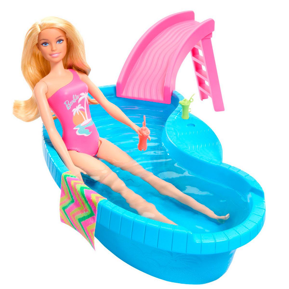 Barbie Set Alberca Glam con Muñeca