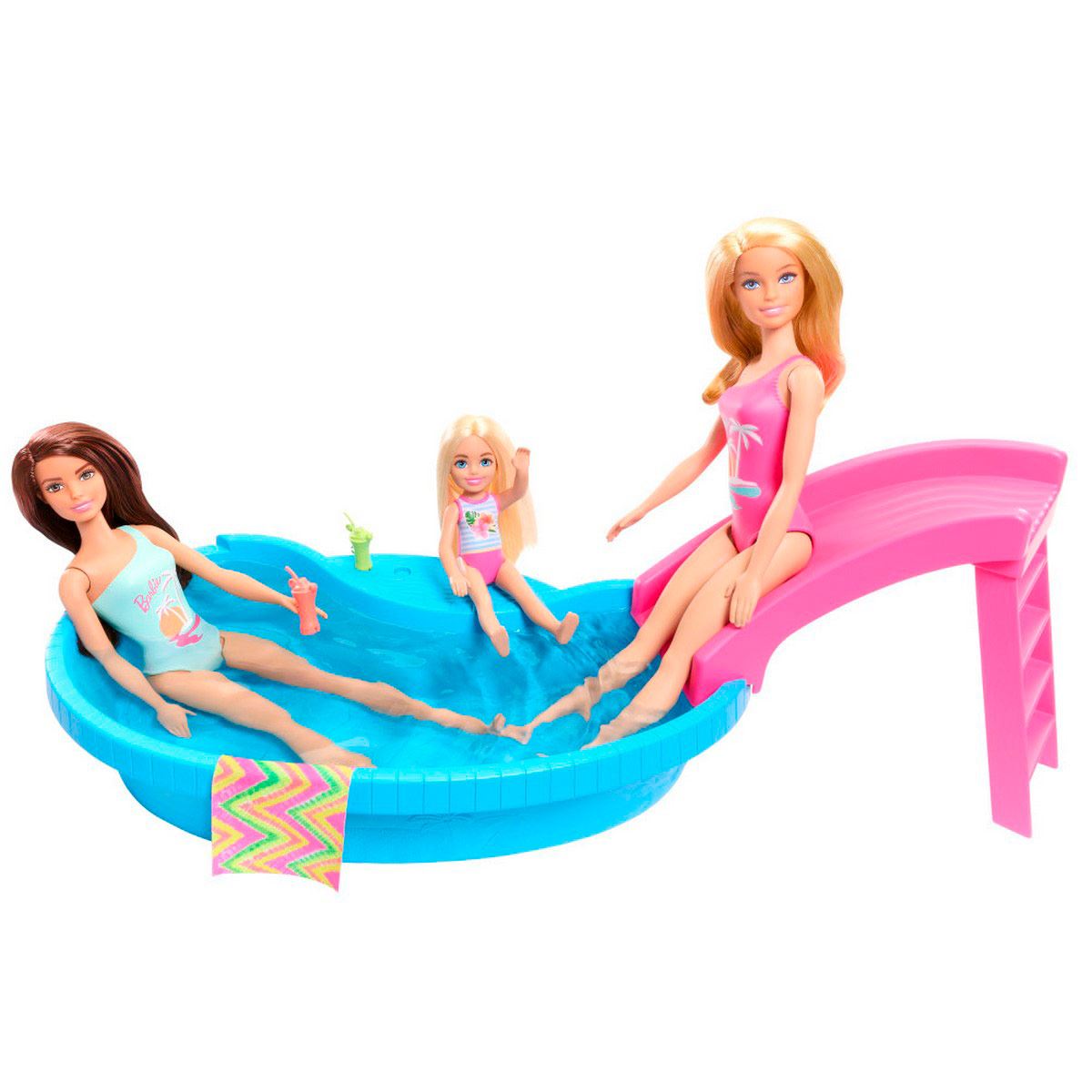 Barbie Set Alberca Glam con Muñeca