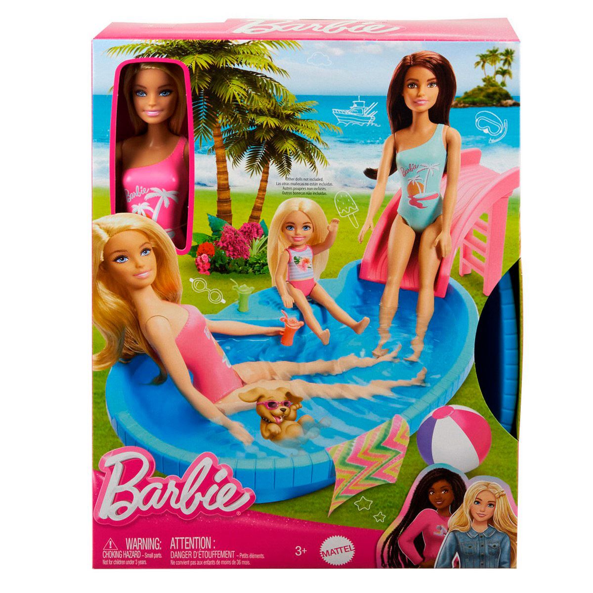Barbie Set Alberca Glam con Muñeca