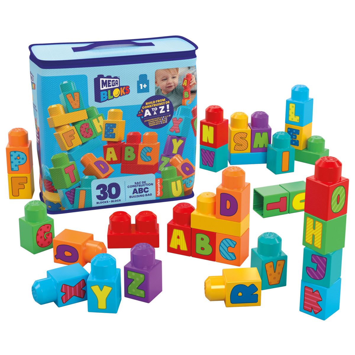 Mega Bloks Juguete de Construcción Bolsa ABC