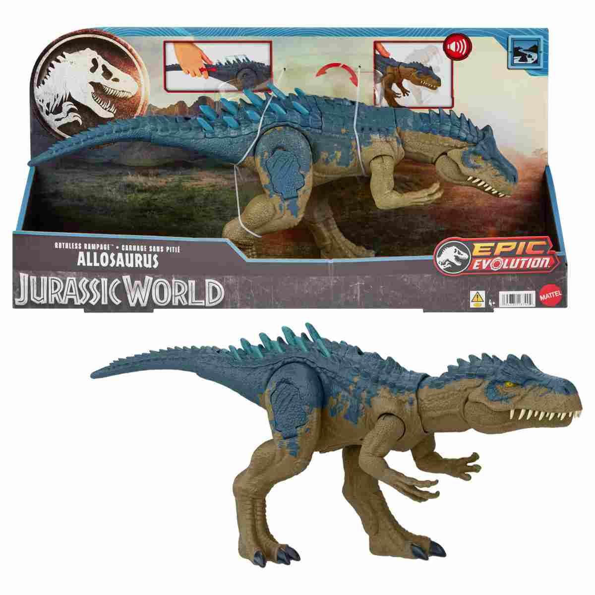 Jurassic World - Alboroto Despiadado Allosaurus - 4 Años