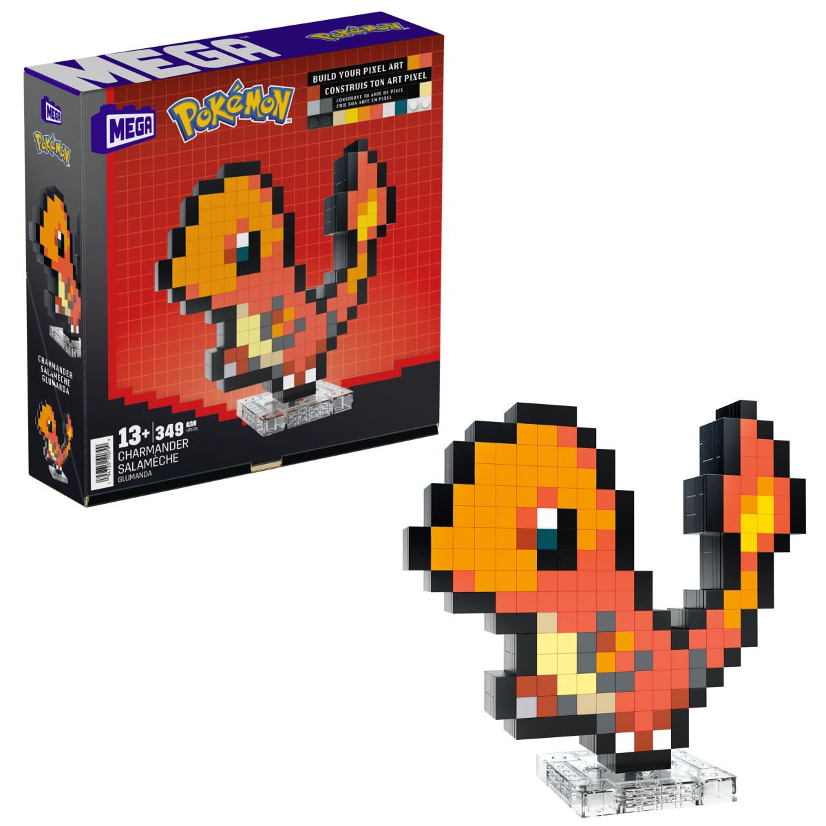 Charmander Píxel Art Pokémon MEGA