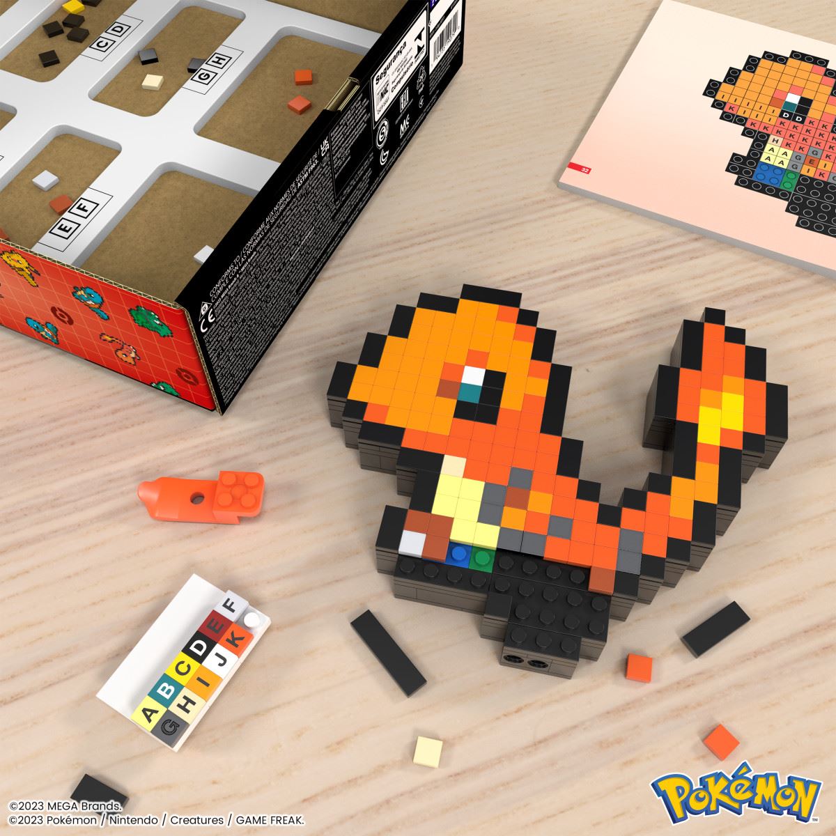 Charmander Píxel Art Pokémon MEGA