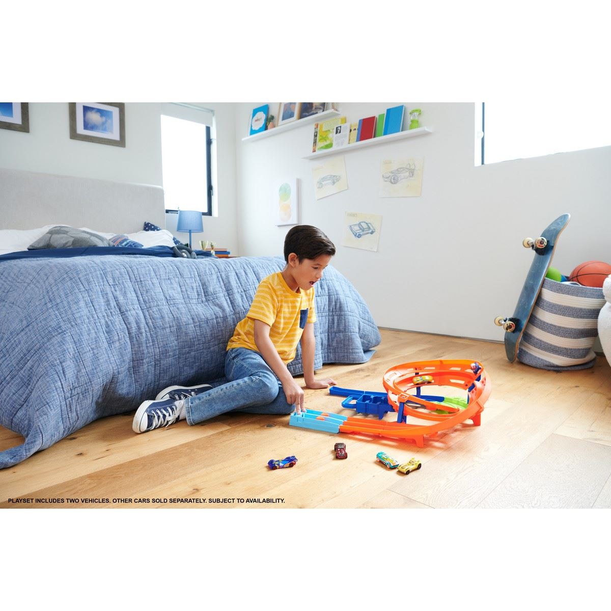 Hot Wheels Action Pista de Juguete Circuito Giro Veloz