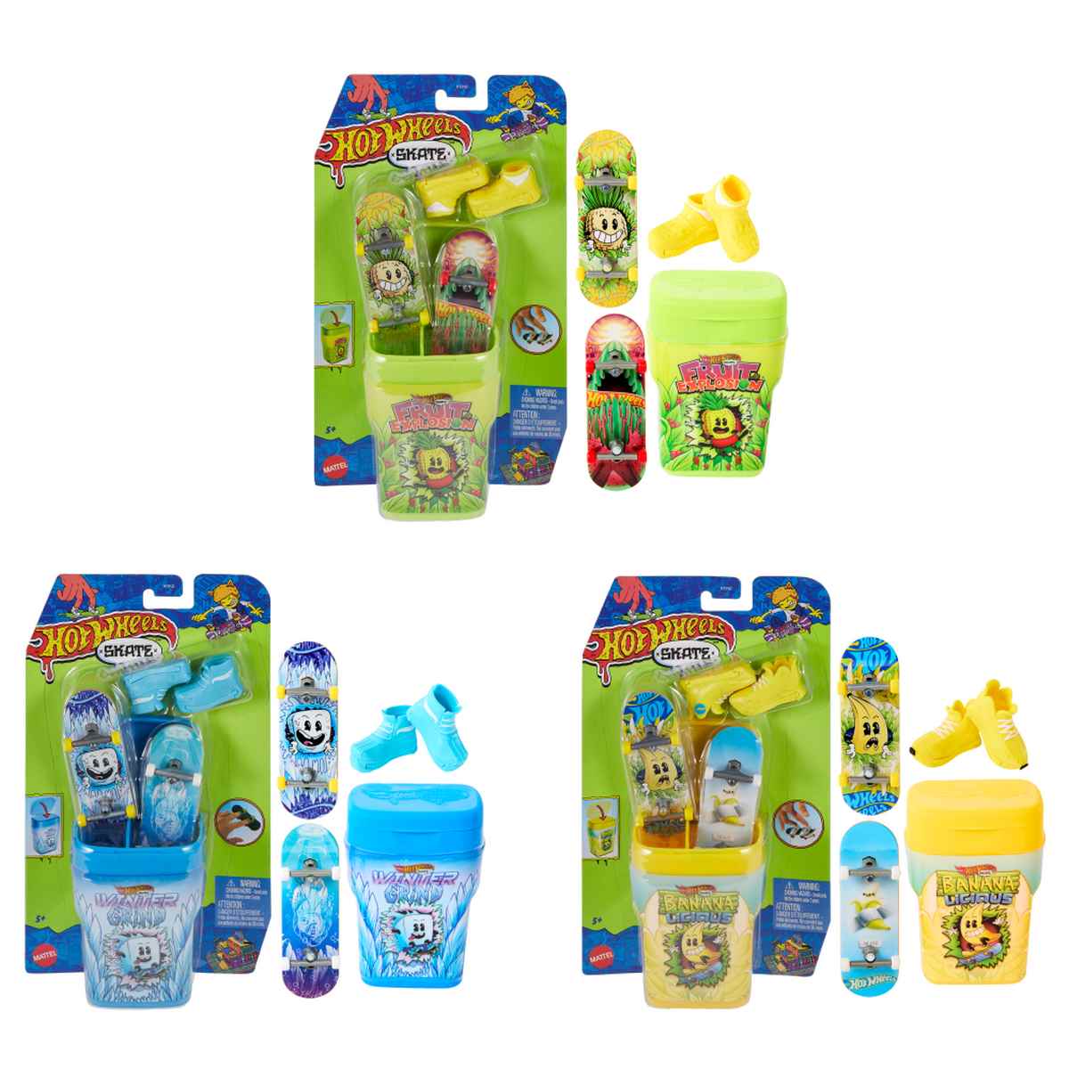 Juego de patinetas para dedos - Hot Wheels