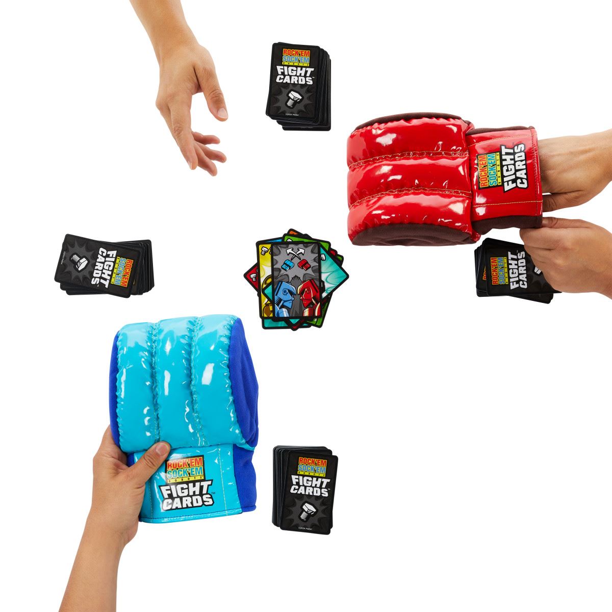 ROCK 'EM SOCK 'EM Cartas - Mattel Games - Juego Mesa Adultos