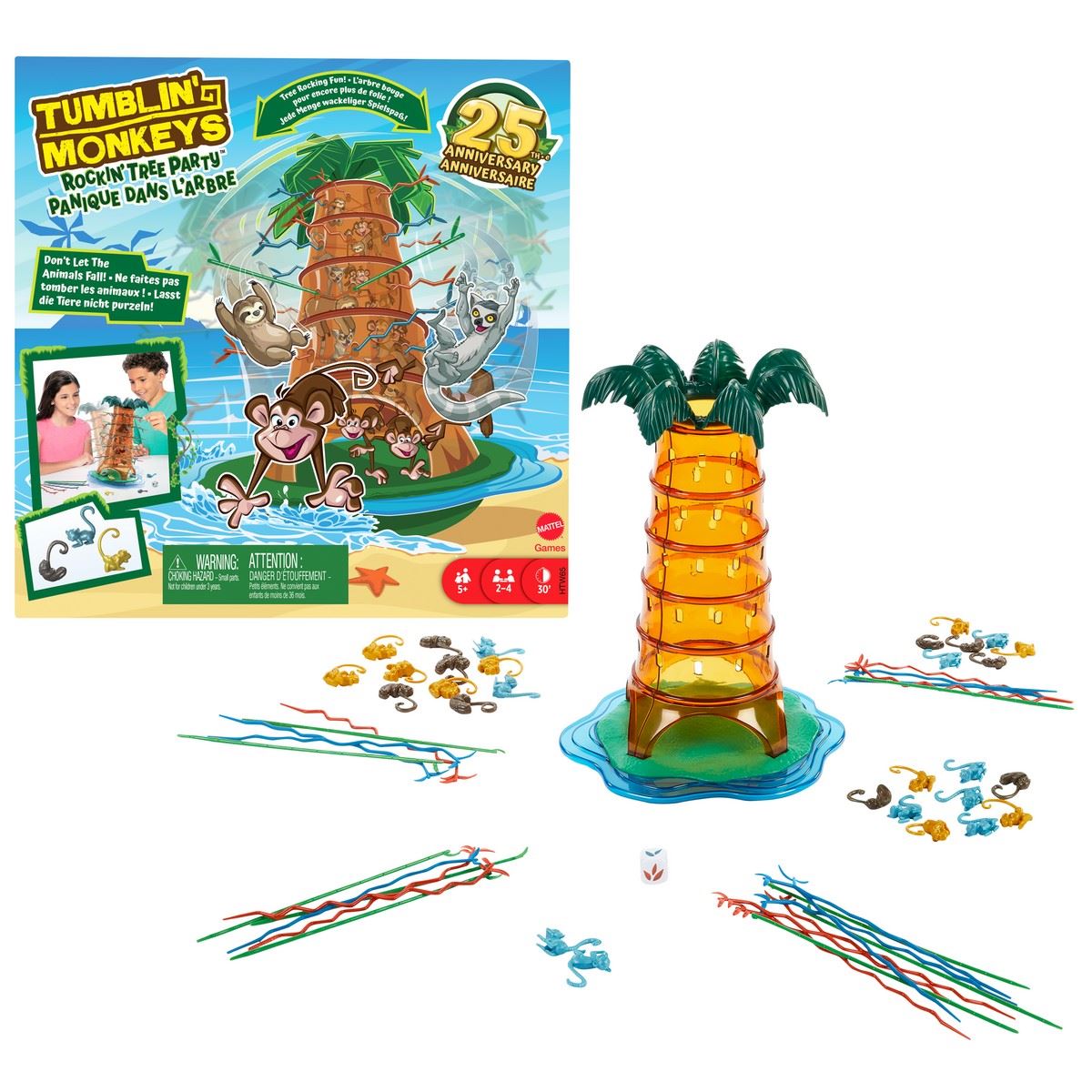 Juego de Mesa Monos Locos 25 Aniversario Mattel Games