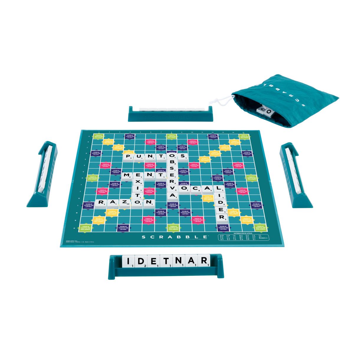 Scrabble - Juego de Mesa 2 en 1 con palabras- Mattel