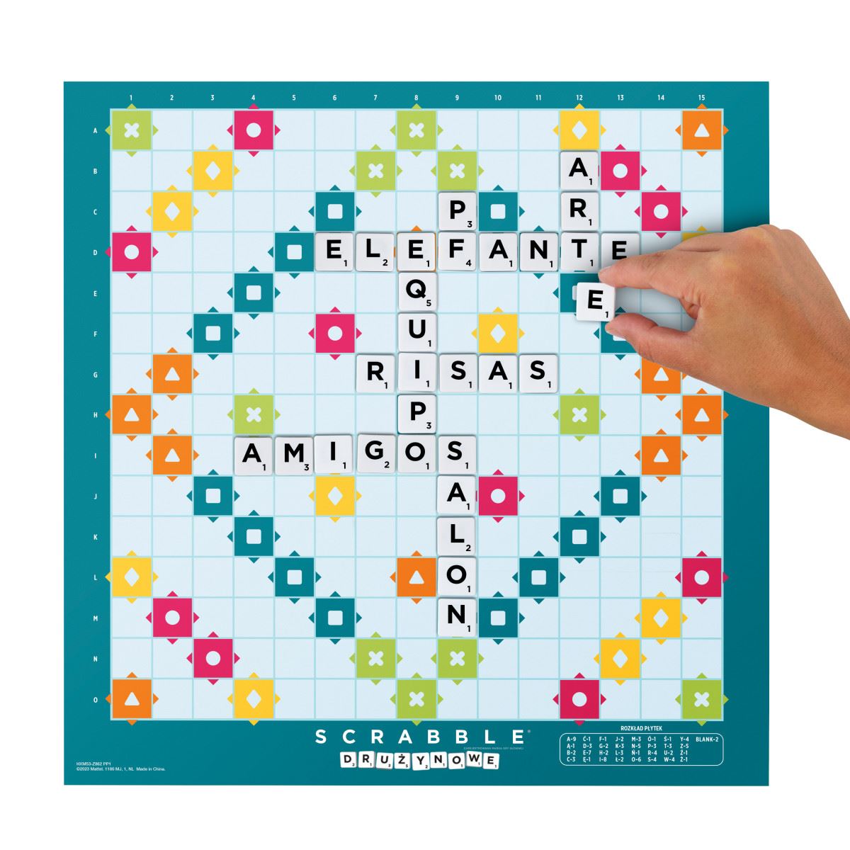 Scrabble - Juego de Mesa 2 en 1 con palabras- Mattel