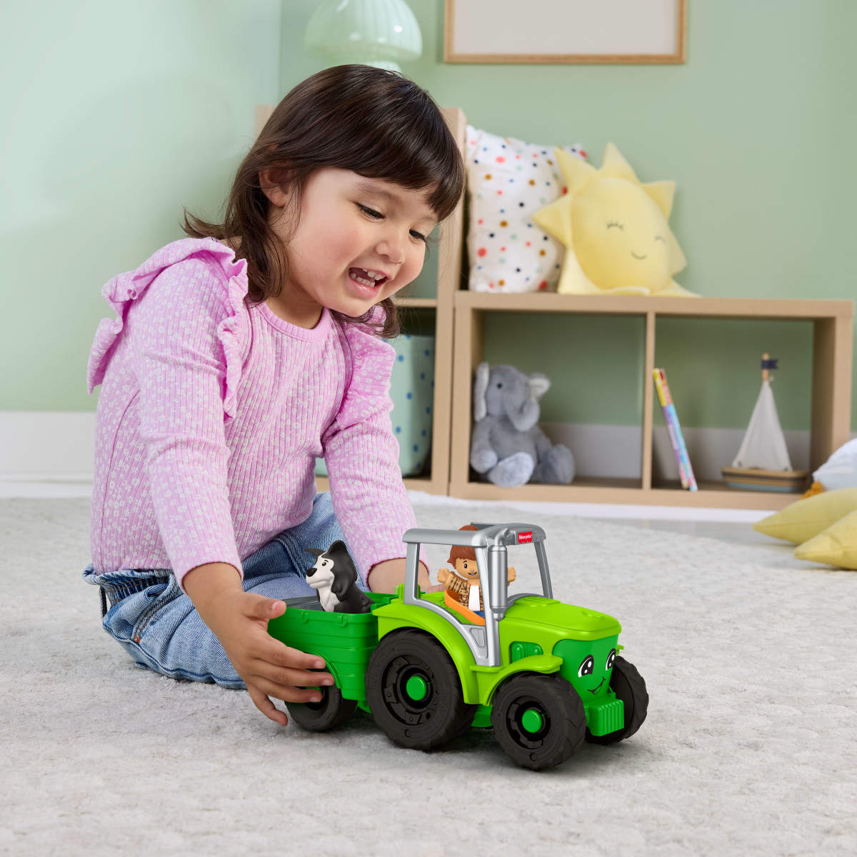 Juguete para Bebés Little People Tractor Mediano
