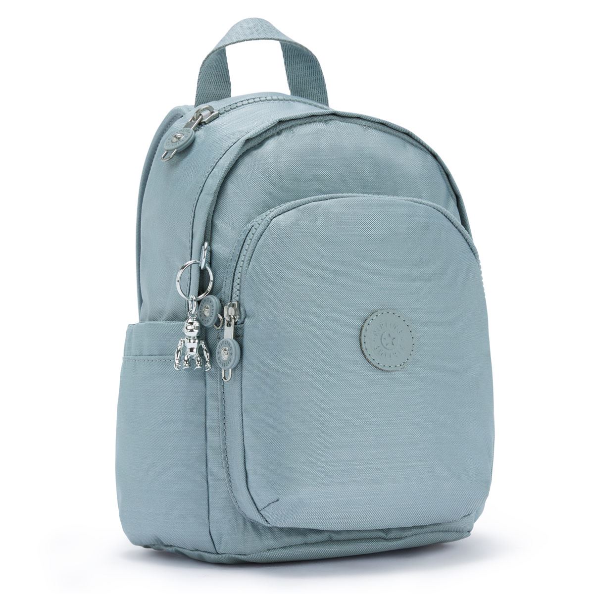 Mochila delia mini Kipling azul claro