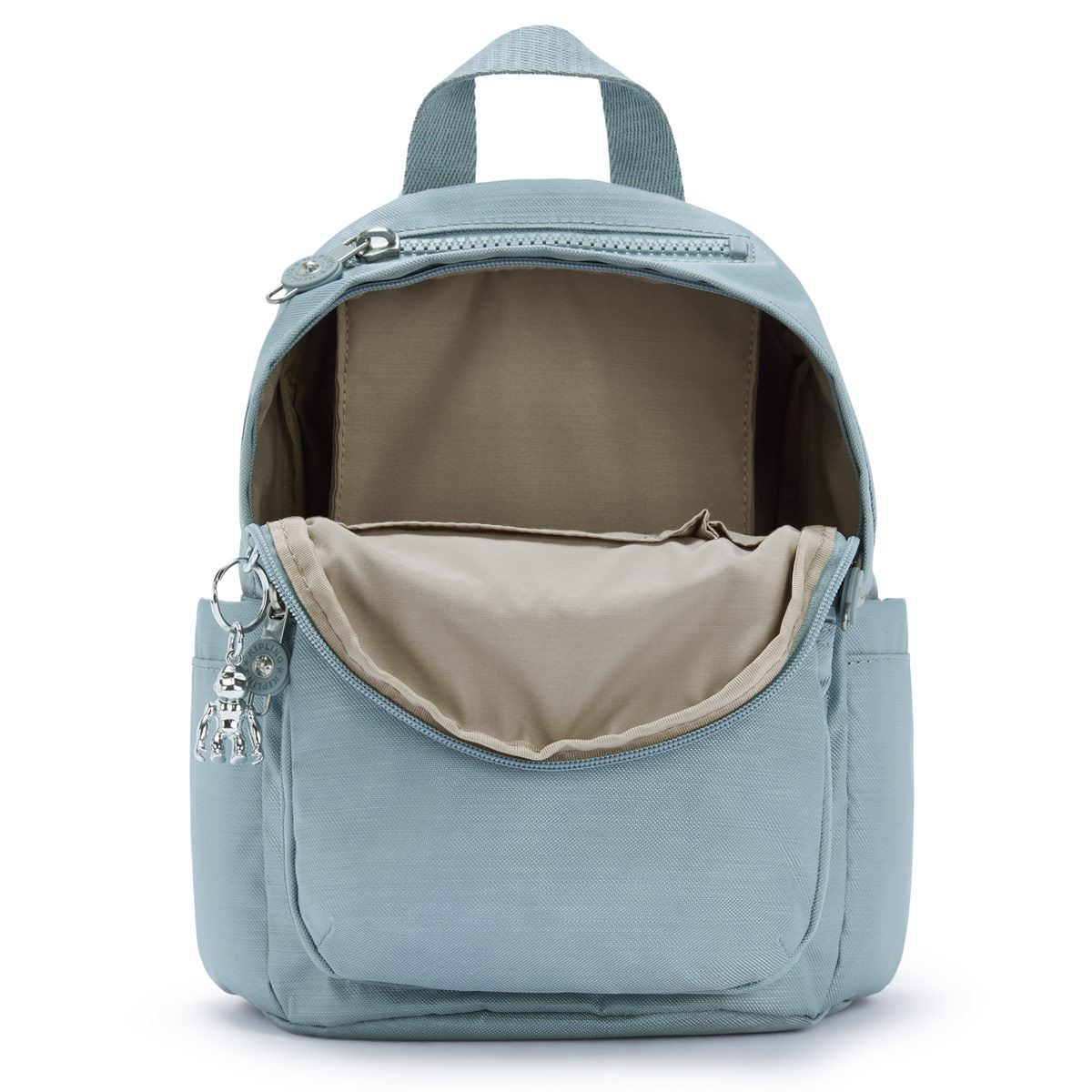 Mochila delia mini Kipling azul claro