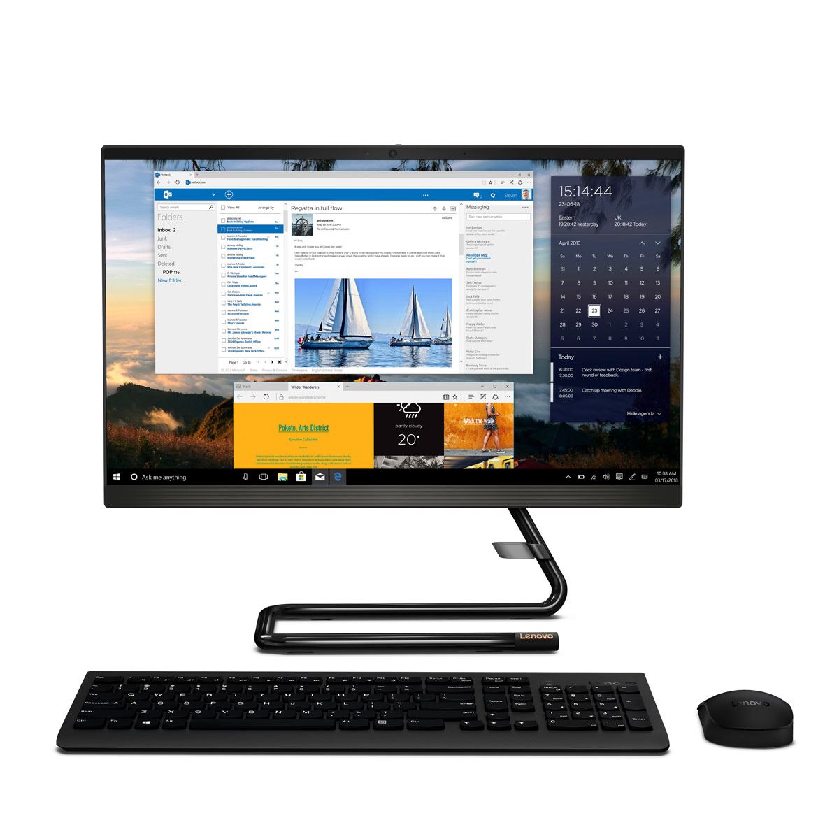 Computadora Escritorio Lenovo IC AIO 3 22ADA05 AT 1TB 4G