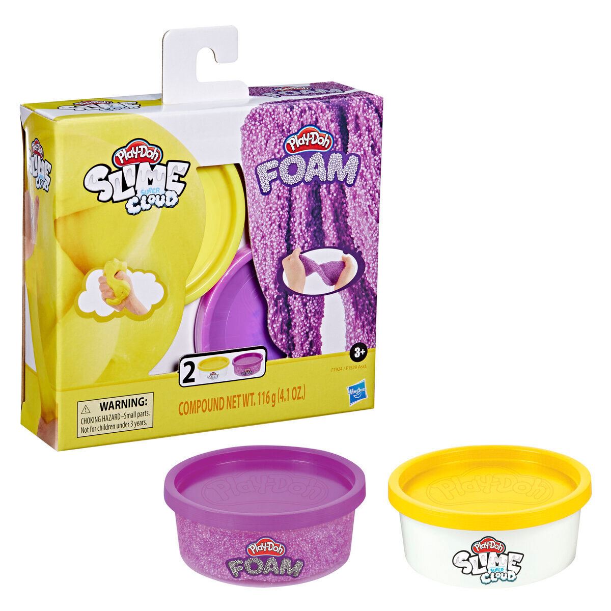 2 Pack Surtido Slime Cloud y Foam Play-Doh