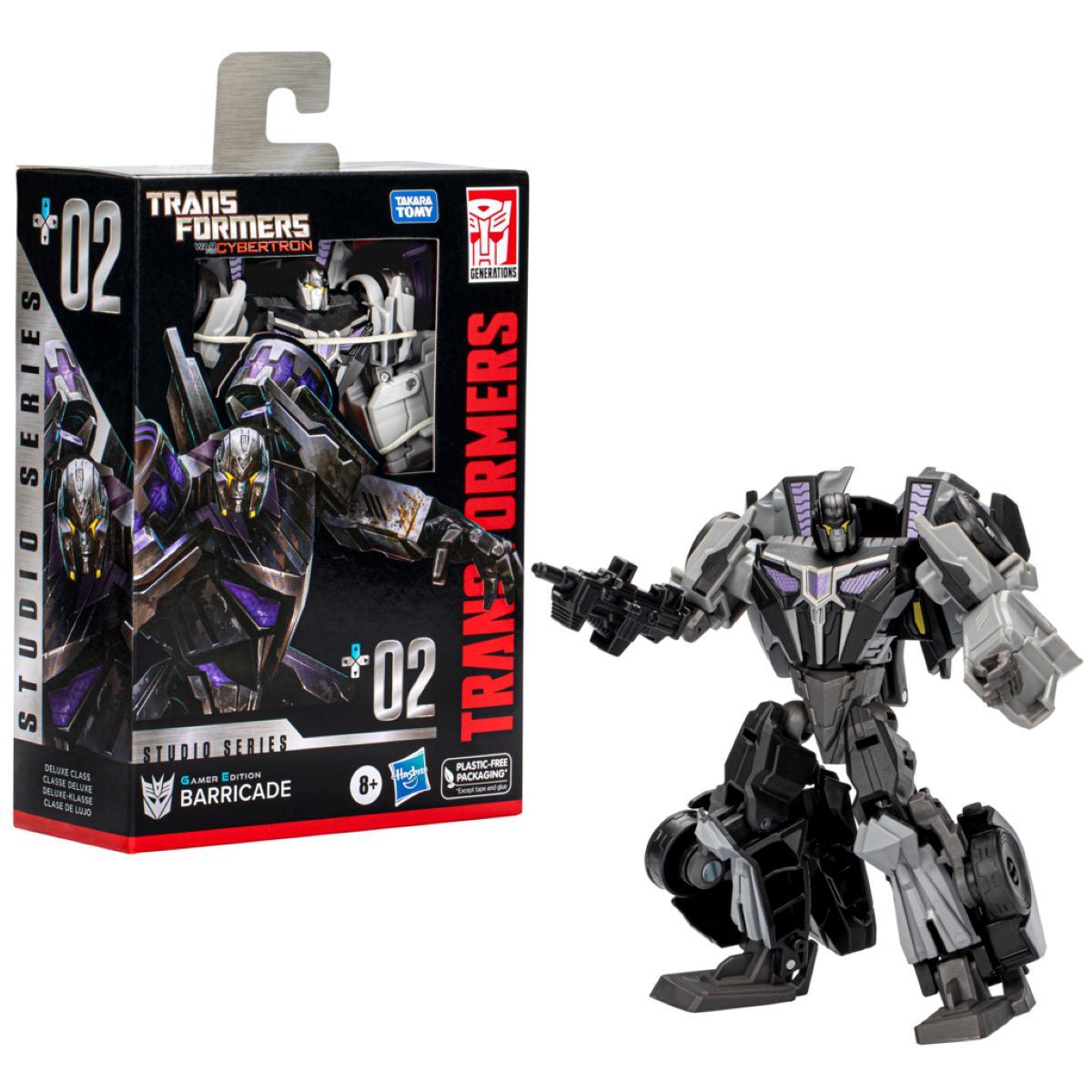 Figura Transformers Coleccionable Gamer Edition Barricade 1 cm