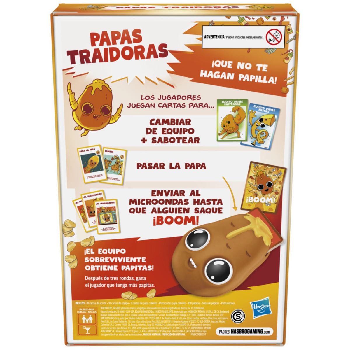 Juego de Cartas Hasbro: Papas Traidoras