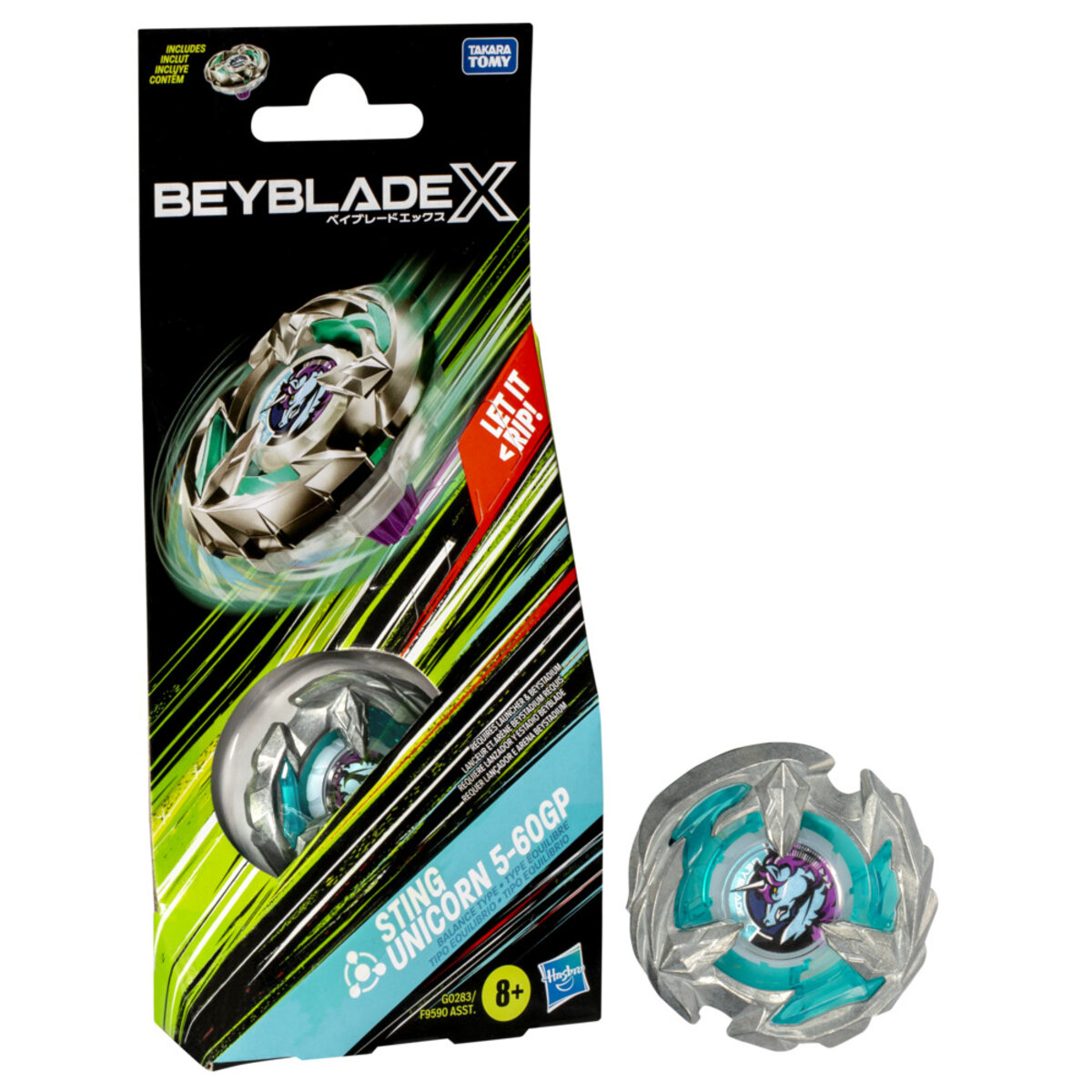 1 Top de Rotación Derecha Tipo Resistencia Beyblade X