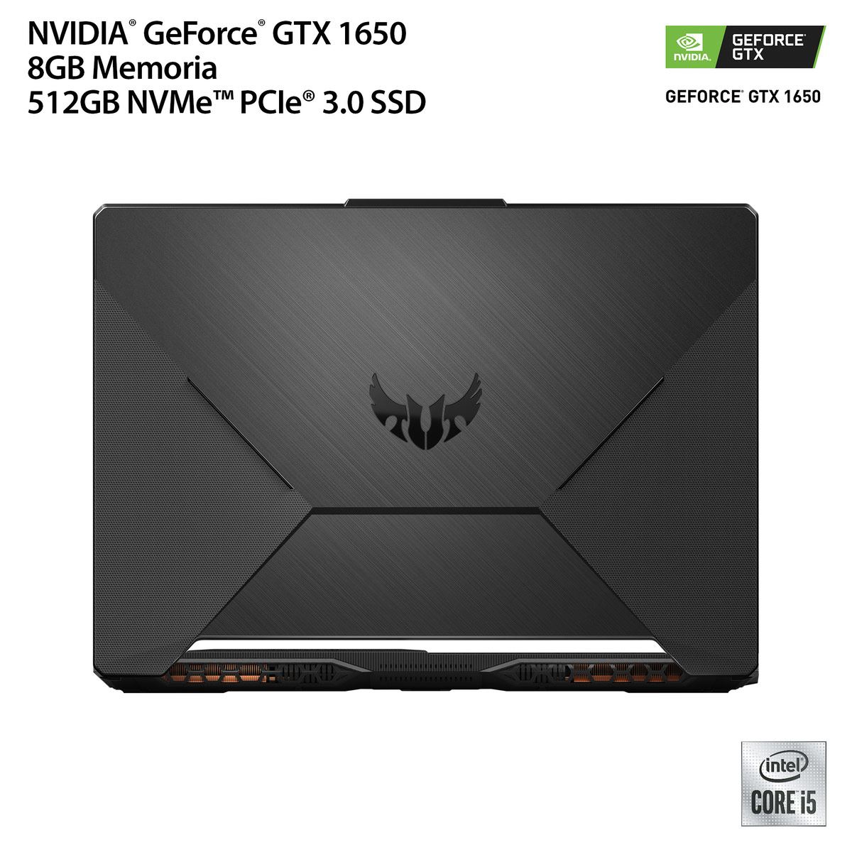 Laptop Gamer ASUS Fx506Lh-Hn004W Ci5 8G 512Ssd Gtx 1650 Negro