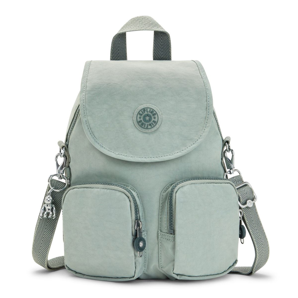 Mochila Kipling color gris modelo K12887V31