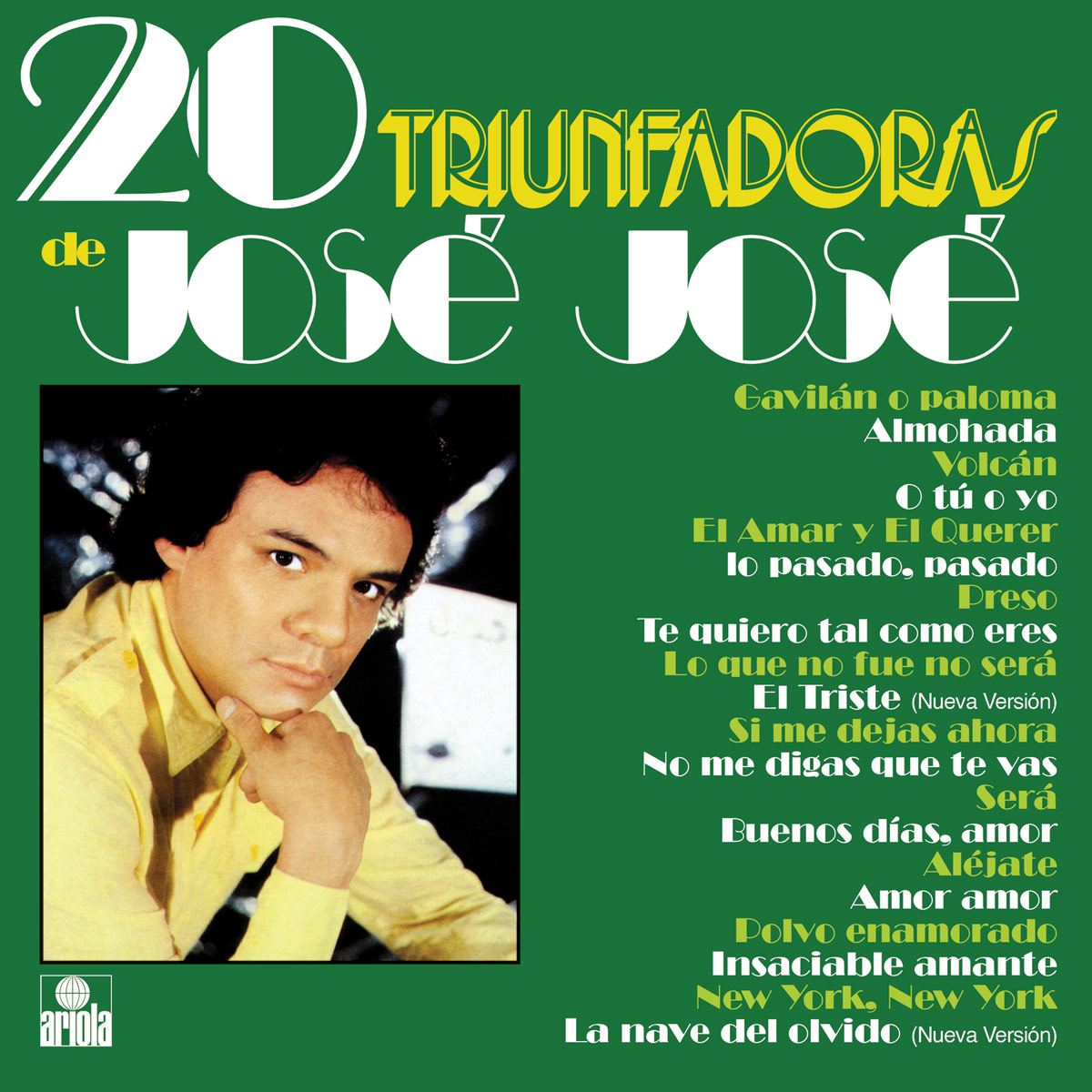 LP2 José José - 20 Triunfadoras