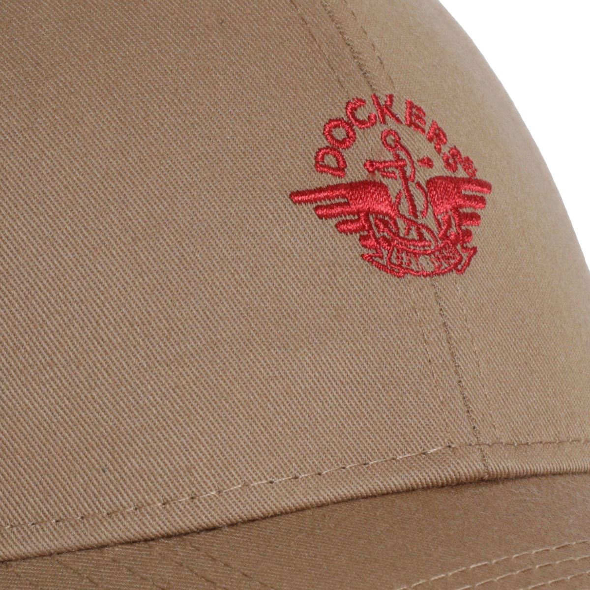 Gorra café con logo Dockers