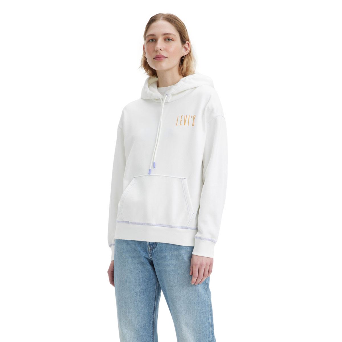 Sudadera Levi's® Talla G Blanca Cuello Redondo