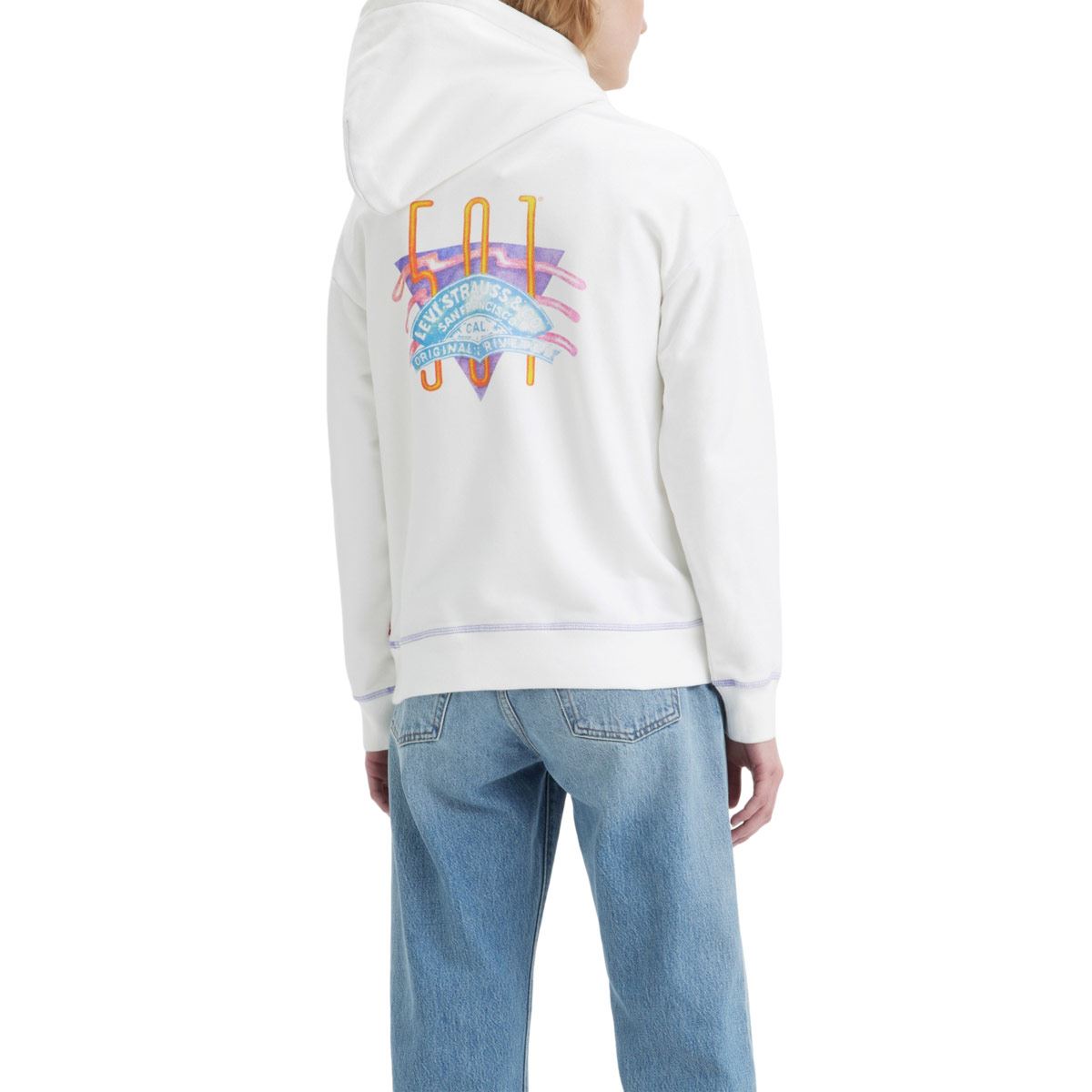 Sudadera Levi's® Talla G Blanca Cuello Redondo