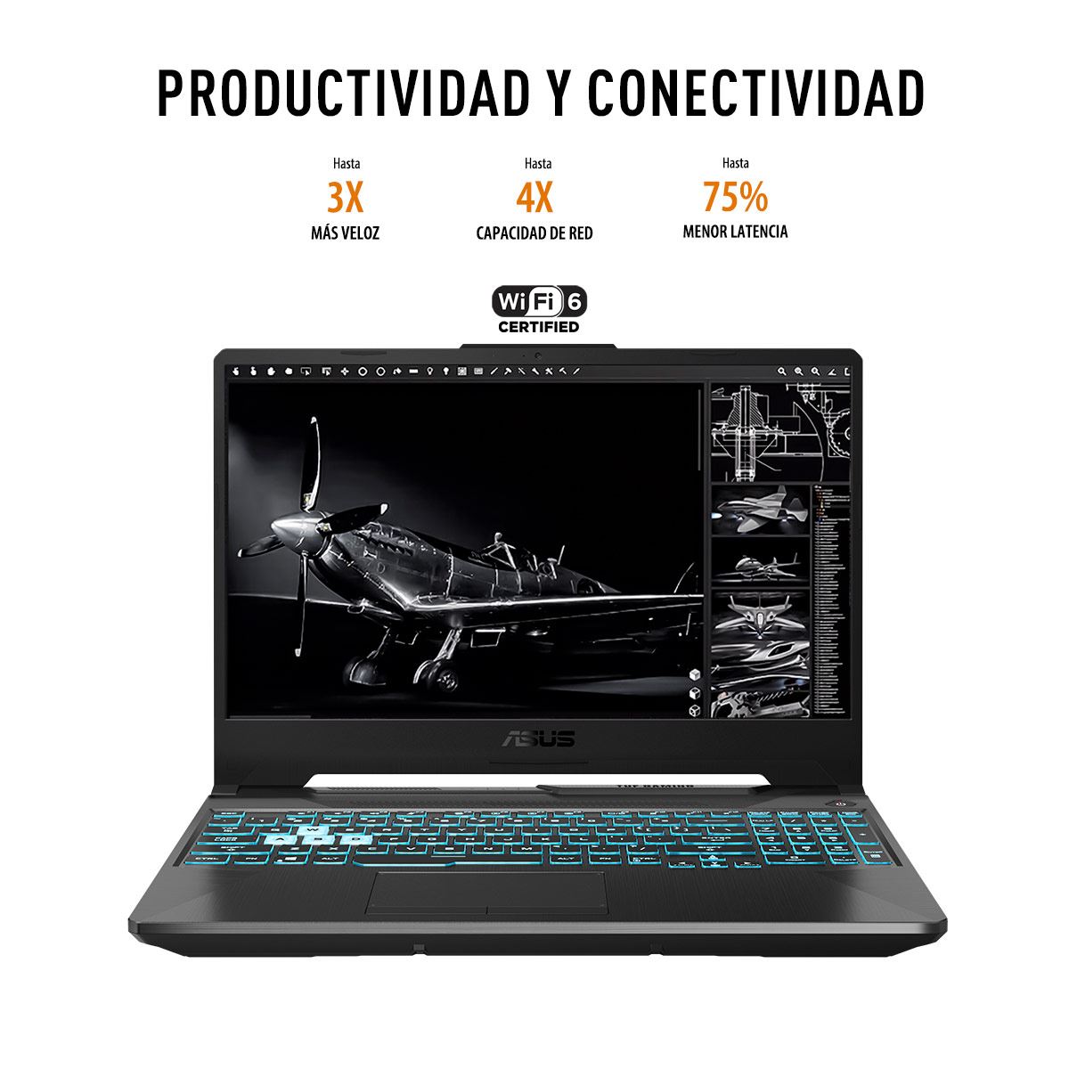 Laptop Gamer ASUS FX506HC-HN083W Ci5 8G 512SSD RTX 3050