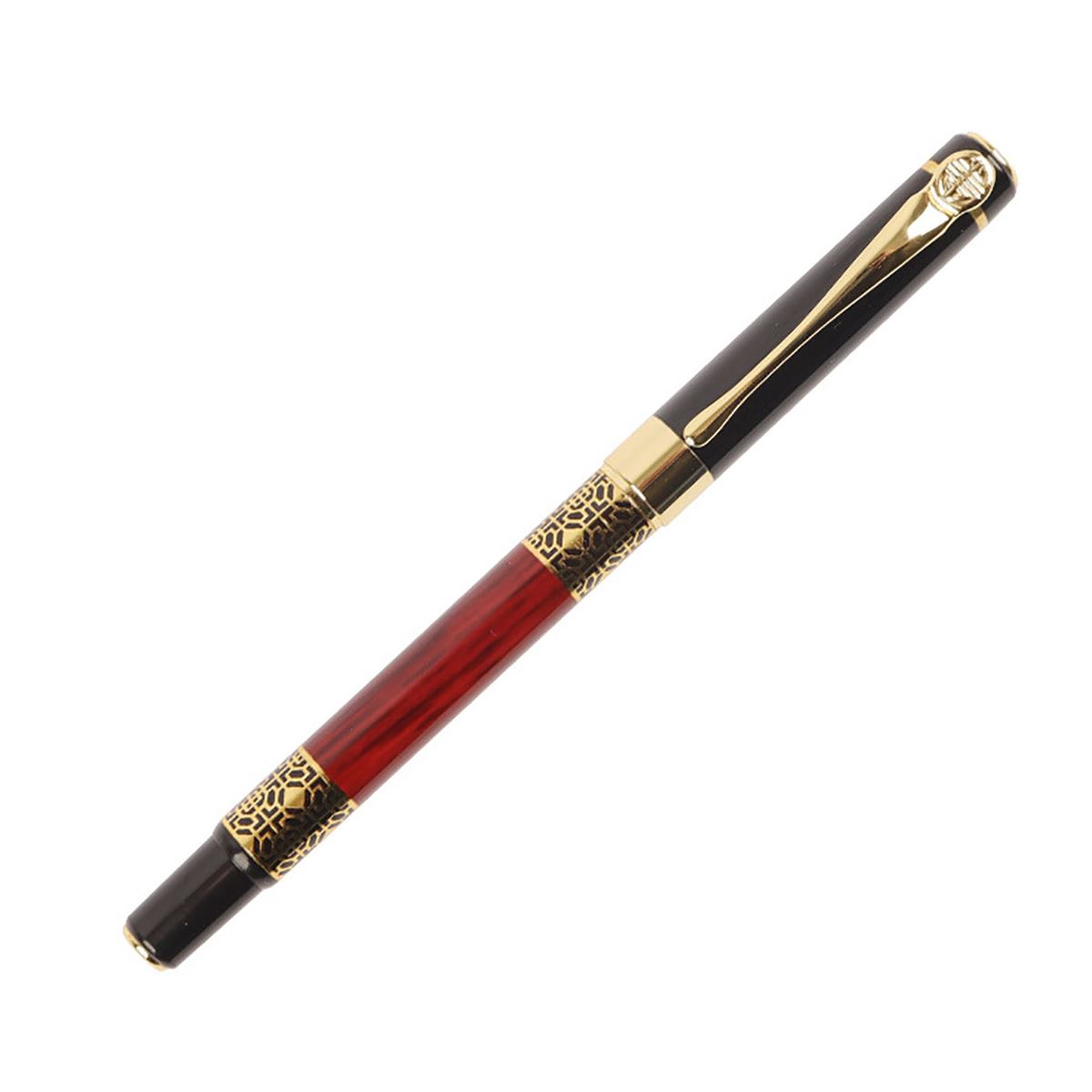 Bolígrafo De Gel Retro De Latón Sólido - Acción De Perno, Diseño Hexagonal, Escritura Suave, Ideal Como Regalo