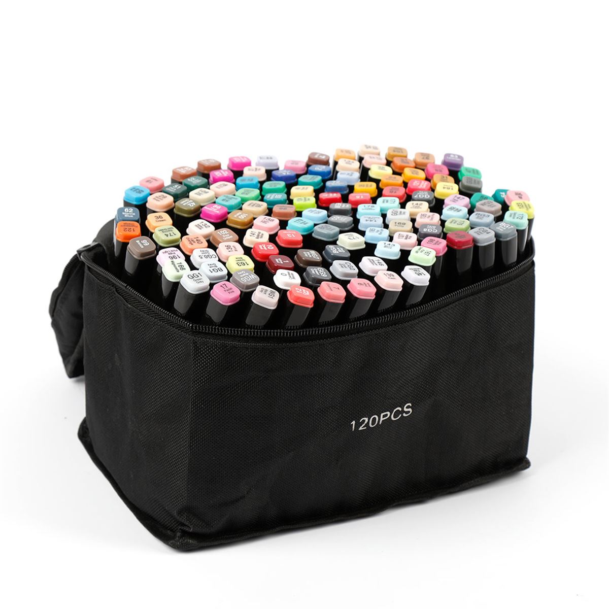 Estuche 120 plumones de doble punta