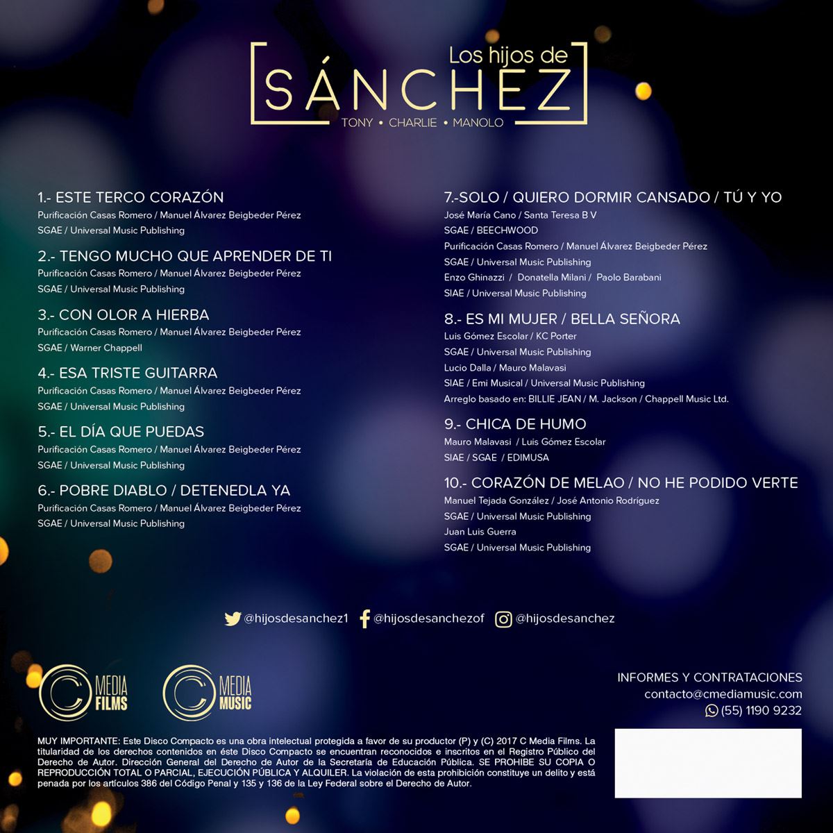 CD Los Hijos de Sánchez- Homenaje a los Grandes Vol.1