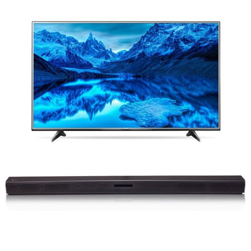 Bundle LG Pantalla 55” 55UH6150 Smart Tv  +  Sound Bar LG SH4