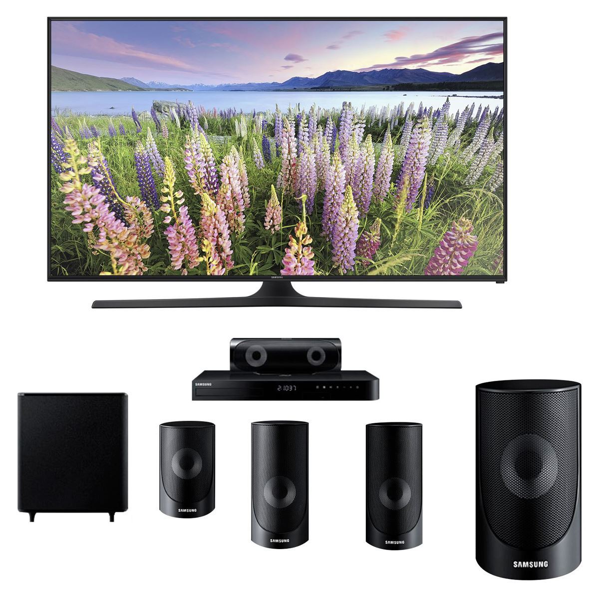 Bundle Samsung Pantalla 50” UN50J5300AFXZX + Home Theater HT-J5500