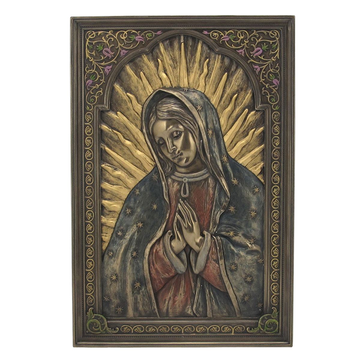 Placa de pared de la Virgen de Guadalupe
