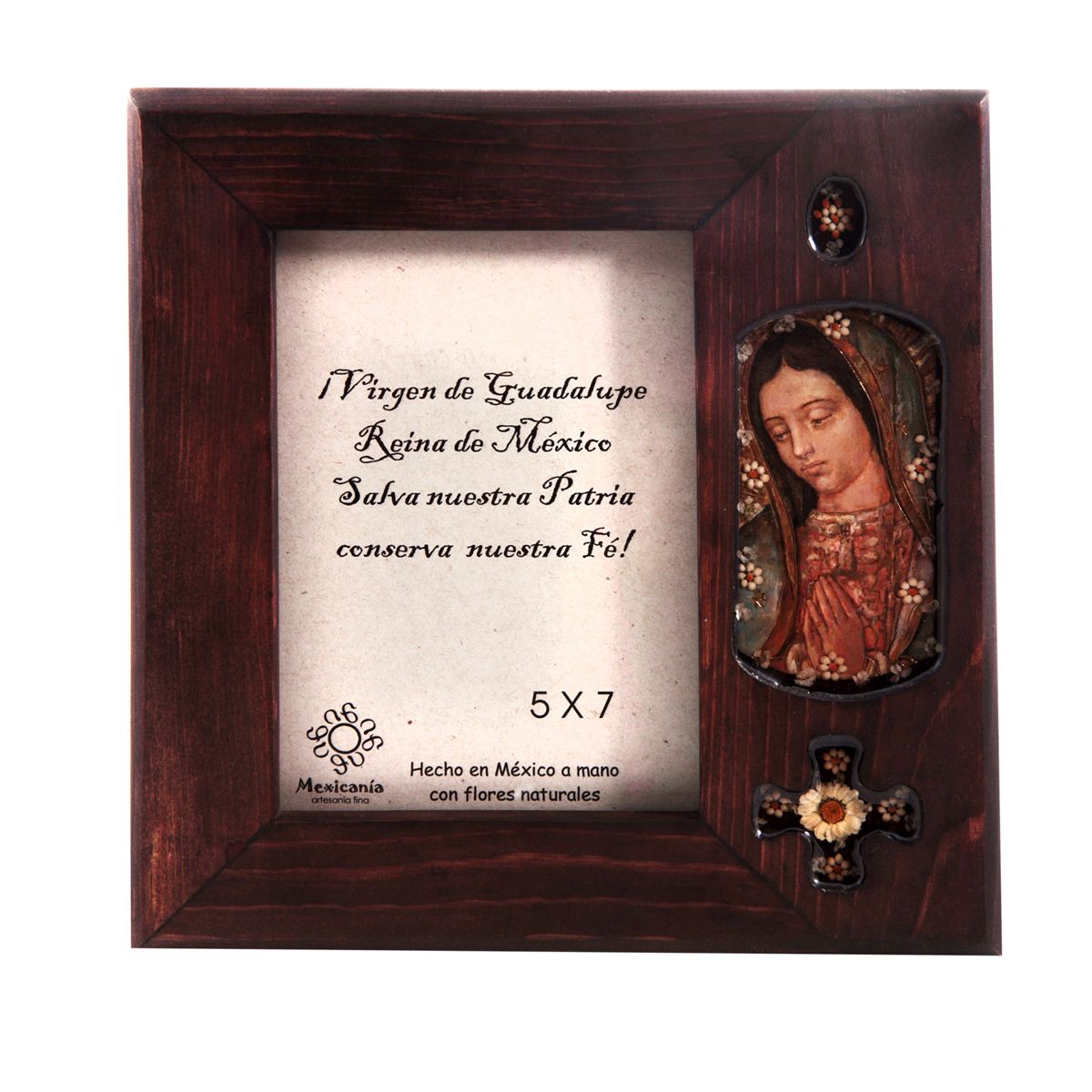 Marco Virgen de Guadalupe Tamaño 5 x 7