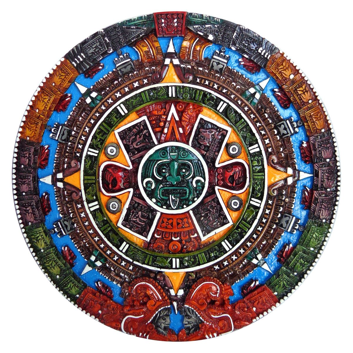 Calendario Azteca pintado a mano
